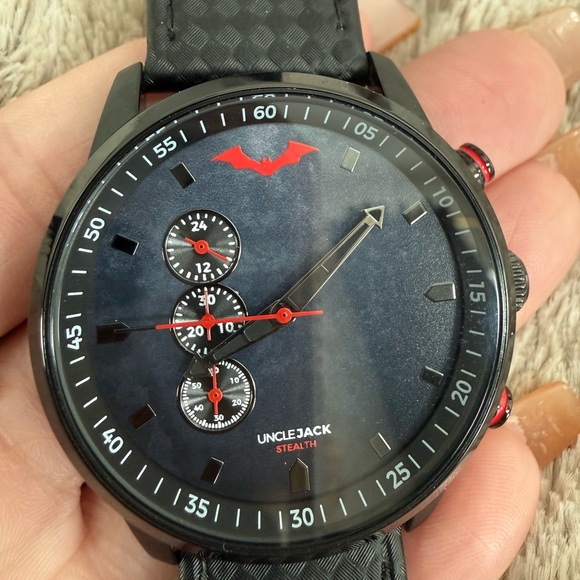 DC Batman Stealth Watch in Red and Black - Picture 3 of 15